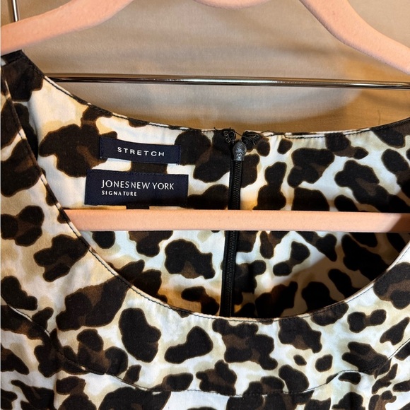 Jones New York Black and White Midi Sheath Dress - Picture 3 of 6